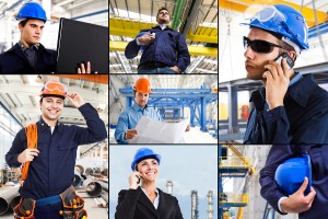 Collage of industrial images